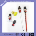 Promotional Gift Cartoon Shaped Customized Multifunctional PVC 3D Pen/Pencil Topper